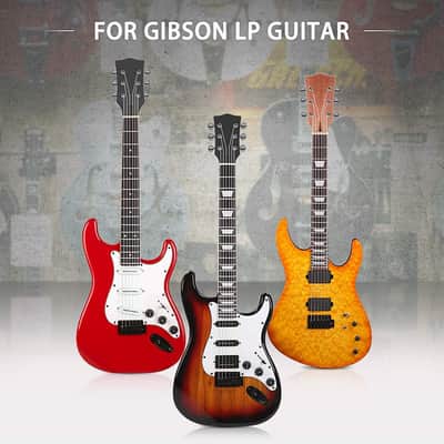 Electric Guitar Neck DIY For Gibson LP Guitars Parts Replacement 22 Fret Mahogany Neck Rosewood Fretboard with White Trapezoid Dots Inlay Natural image 7