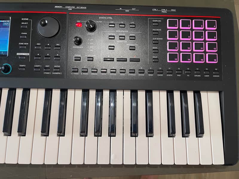Roland FANTOM-06 61-Key Workstation Keyboard 2022 - Present - Black image 1