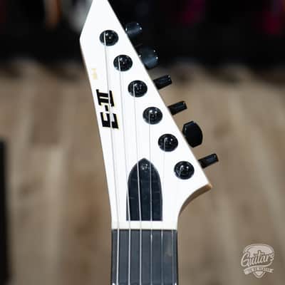ESP E-II M-I NT Neck Thru Fishman Guitar w/ Case – Snow White (B-stock) image 8