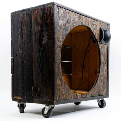 Custom Handmade Unloaded 1x15” Bass Guitar Cabinet w/ Tweeter, Cool Rustic Stain image 2
