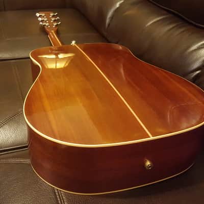 Vintage Alvarez 5022 Handmade In Japan Aged Top Acoustic Dreadnought (Martin Copy) Soft V-Neck image 5