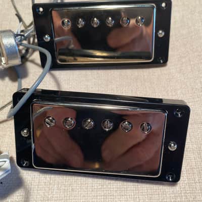 Gibson Custombucker Humbucker Pickup Matched Set Combo Kit - Pre-wired Harness image 1