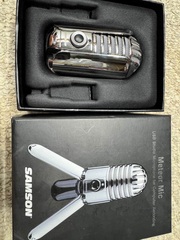 Samson Meteor Mic USB Studio Condenser Mic 2010s - Chrome image 1