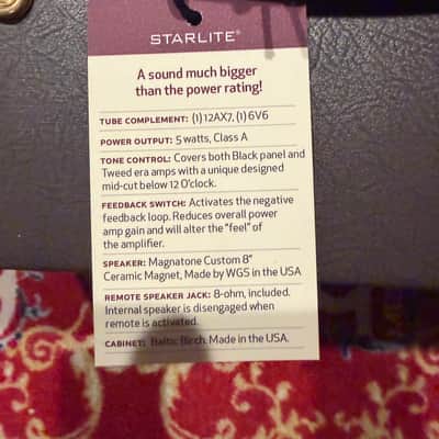 Magnatone Magnatone Starlite 5-watt 1 x 8-inch Tube Combo Amp - Spanish Moss 2024 - Spanish Moss image 8