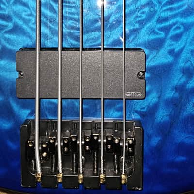 Modulus Quantum 5 Fretless 2007 - Blue Sunburst image 9
