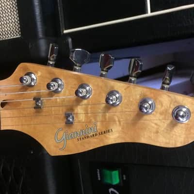 Giannini G101-SV/WH Silver  Strat Style Electric Guitar NICE! [ProfRev] image 6