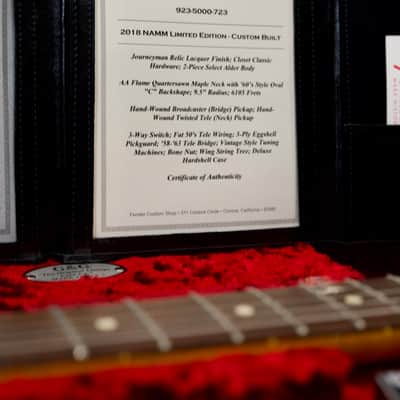 Fender Custom Shop '60 Reissue Telecaster Relic NAMM 2018 Custom Built 3 Tone Sunburst Limited Edition image 16