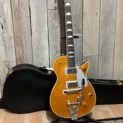 NEW Gretsch G6129T-89 Vintage Select '89 Sparkle Jet with Bigsby Gold Sparkle, "The Chris Cornell Jet" image 16