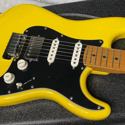 NEW! Fender American Ultra Stratocaster HSS - Dealer Exclusive Limited Edition - Roasted Maple Neck - Graffiti Yellow - In-Stock! 8.2lbs - G0G07070 image 1
