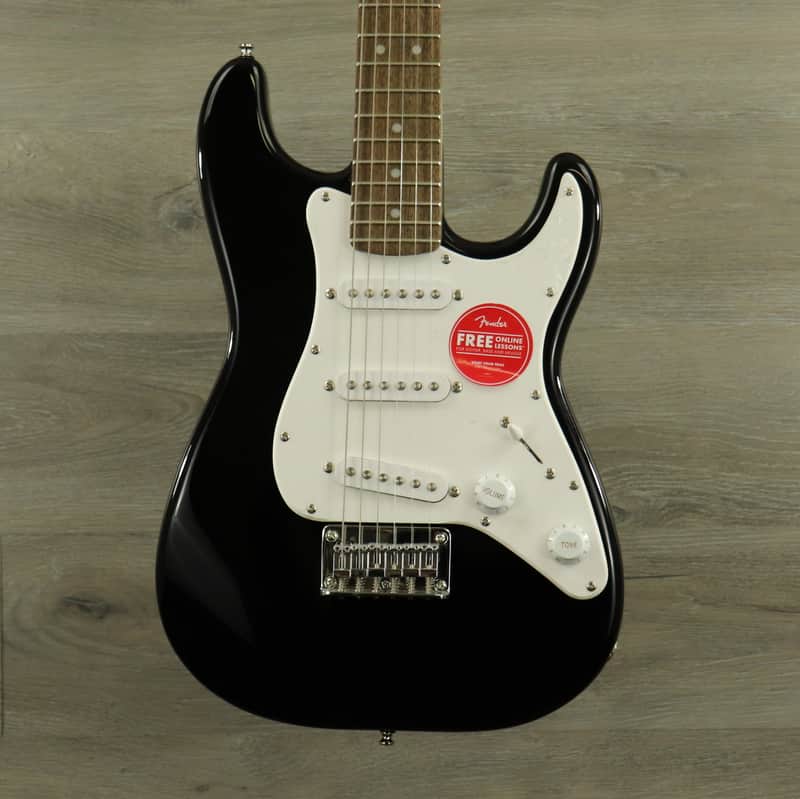 Squier Mini Stratocaster with Laurel Fretboard Black image 1