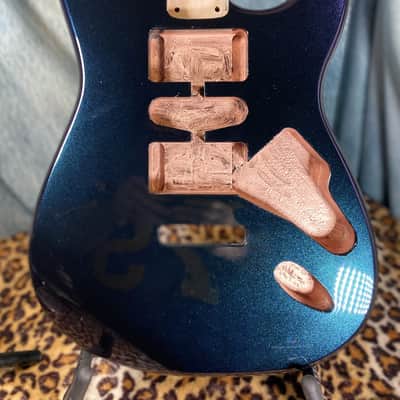 Stunning ColorShift Blue/Teal/Purple Replacement HSH Strat North American Alder image 12