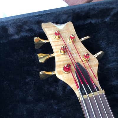 1999 Dean European Edge Select Improv 5 (Czech) Bass in Flame Natural Oil w/ OHSC image 15