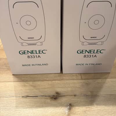 Genelec 8331A SAM 3 way Powered Coaxial Pair with Stands, GLM and volume controller - Black image 5