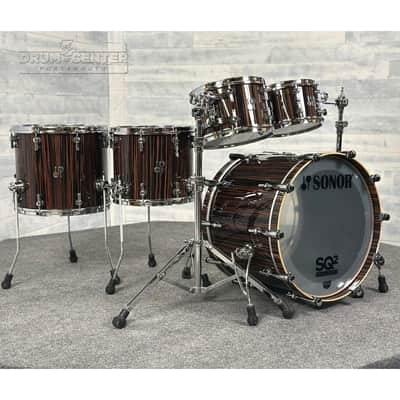 Sonor SQ2 Beech 5pc Drum Set Ebony Gloss image 1