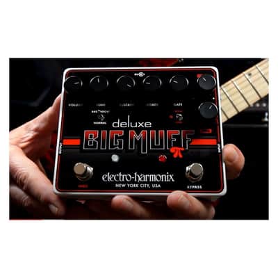 Electro-Harmonix Deluxe Big Muff Pi Fuzz Pedal with Volume Knob, Sustain Knob, Bass Boost or Normal Switch, Expression Input and Bypass Footswitch or LED image 2