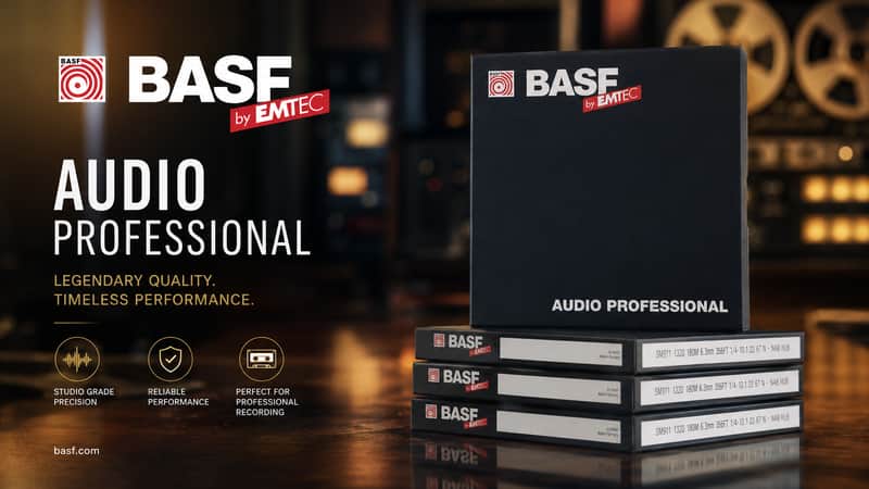 BASF 1/4” SM911 590 FT professional 5 inches Audio Reel to Reel Tape NEW image 1