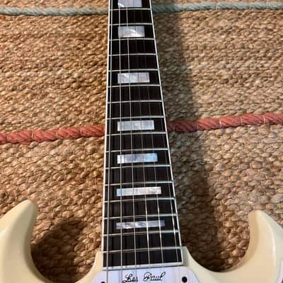 Gibson Custom Shop '63 Les Paul SG Custom Reissue w/ Maestro Vibrola Classic White VOS image 4