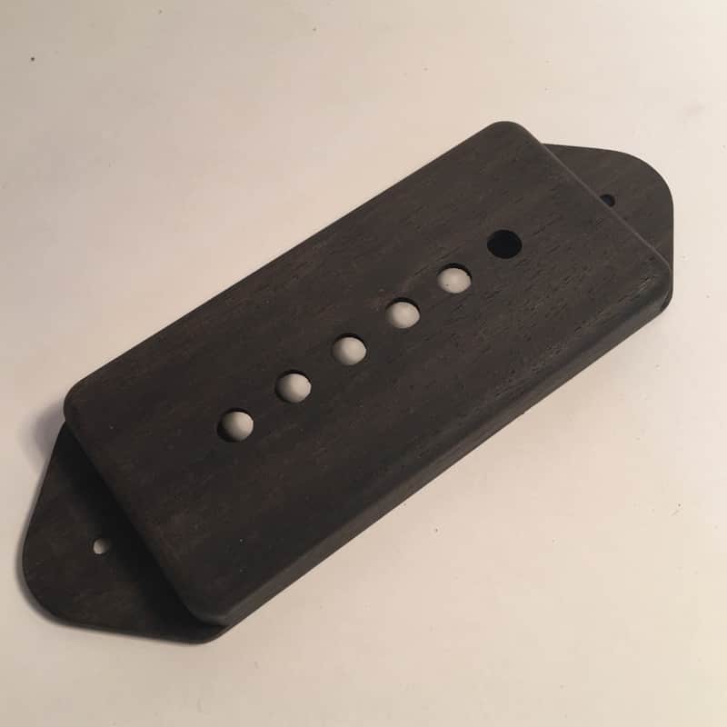 Guilford Genuine Ebony P-90 DOG EAR Pickup Covers -1 Cover- Gibson,Lollar,SD  Natural Wood image 1