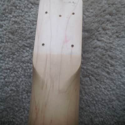 Usa Custom Jazz Bass neck fretless maple Unfinished image 10