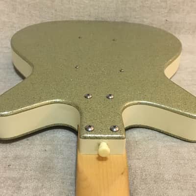 Danelectro Left Hand Lefty DC-2 Bass 1999 Korea Silver Sparkle image 18