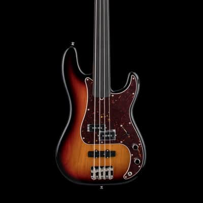 Fender Tony Franklin Fretless Precision Bass - 3-Color Sunburst #15634 image 3