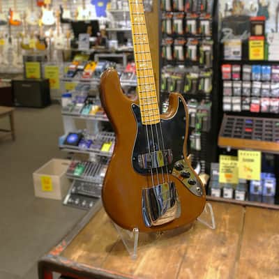 Fender Jazz Bass 3-Bolt with Maple Fretboard 1974 - 1983 - Mocha Brown image 4