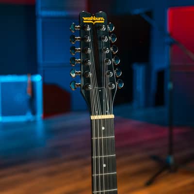 Washburn H12TB | Wing Series Hawk 12-String Electric Guitar, Trans Black. New with Full Warranty! image 15