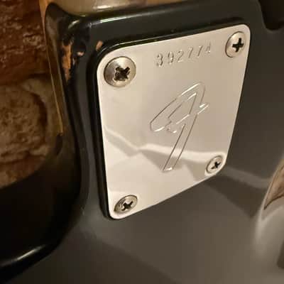 Fender Jazz Bass 1973 - Black over Mocca image 10