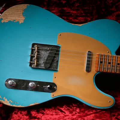 2023 Fender USA Custom Shop 52' Telecaster Heavy Relic TAOT Turquoise image 4