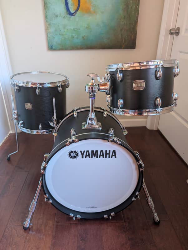 Yamaha Club Custom Bop Kit, Black Wood Finish, 12, 14, 18 - Never Played image 1