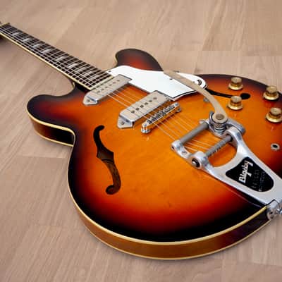 1996 Epiphone Casino '65 VT-VS Vintage Reissue Sunburst w/ Bigsby & Case, Peerless image 13