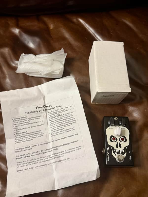 SUPER RARE (only 100 made) Tone Candy Skull Overdrive Pedal - 2011 - MIB - signed by Mike! image 1