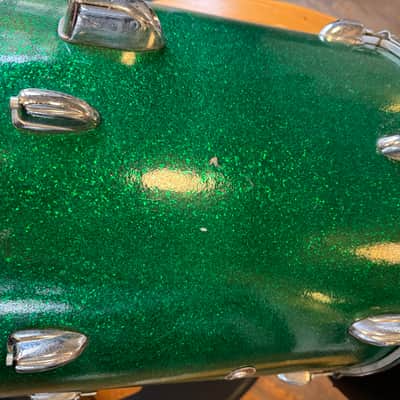 Slingerland Floor Tom 1960-1970 - Green Sparkle image 7