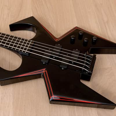 2009 BC Rich Widow WMD 5-String Bass w/ P-Style Pickups & Active Preamp, Black Onyx image 9