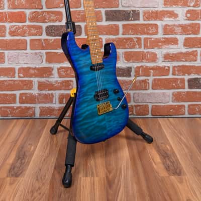 Charvel USA Custom Shop Special Edition San Dimas HS CT QMT Roasted Chlorine Burst 2024 w/OHSC image 3