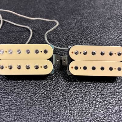 Manlius Asphalt Humbucker Set 50mm Spacing Cream image 1