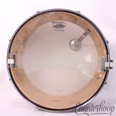 *Pearl Tempro Pro 14x5.5"Snare Drum Red Sparkle Wrap 8Lug Vintage 60s Japan 6Ply image 9