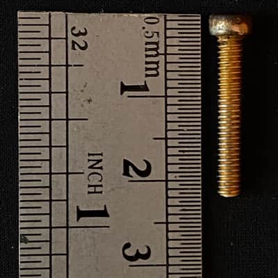 12 Gold Phillister heads Polepieces screws 1959 Gibson Humbucking PAF image 8