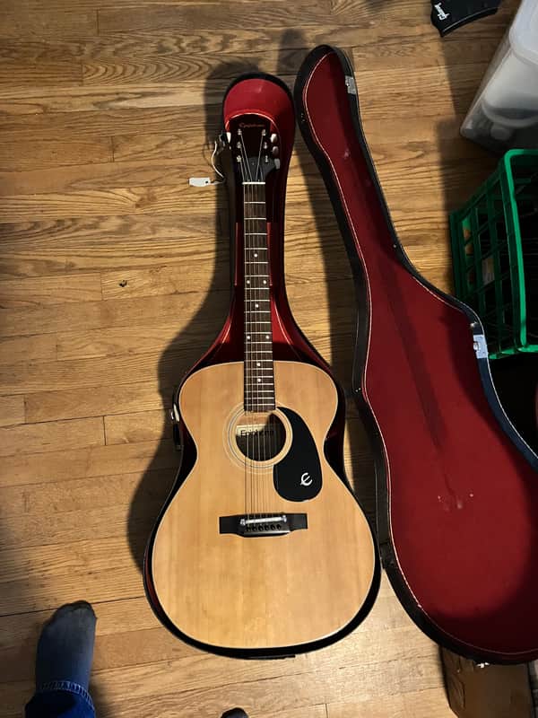 Epiphone FT-120 Acoustic Guitar 1980s - Natural image 1