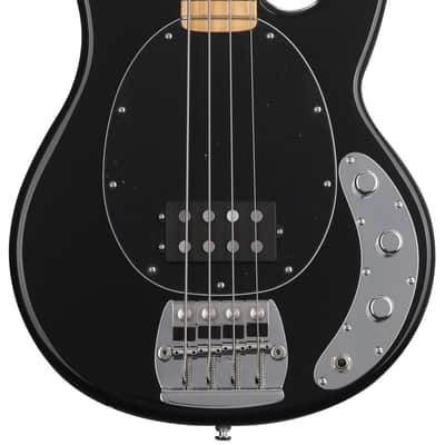 Ernie Ball Music Man Retro '70s StingRay Bass Guitar - Black image 1