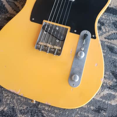 Nash T-52 - Boat V Neck - Lollar Pickups - 2005 - Light Aging Butterscotch Blonde image 8