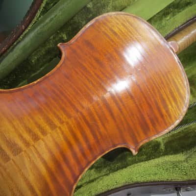 Conservatory Violin Guarnerius Copy 4/4 German Circa-1920s-1940s-Reddish Brown Varnish image 1