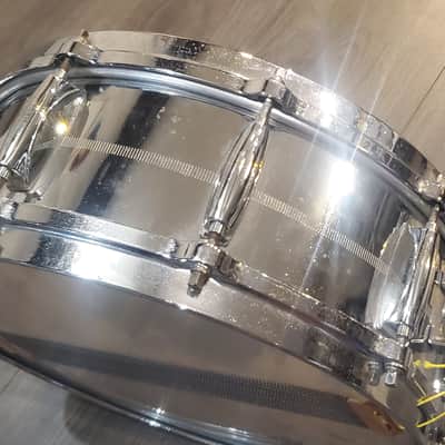 GRETSCH BROADKASTER CHROME OVER BRASS 14'' x 5'' 1980 image 12