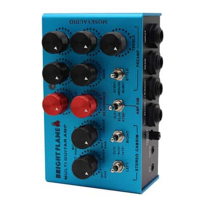 Mosky BRIGHT FLAME DI Box Effect Pedal Preamp Simulator,Power Amp Simplifier Pedal Stereo Cab Simulator ,price include the import duty for US buyer image 13