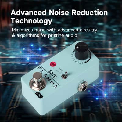FLAMMA Noise Gate Pedal FC10 Noise Killer Guitar Pedal Noise Suppressor Effect 2 Modes for Electric Guitar and Bass True Bypass Visit the FLAMMA Store image 3