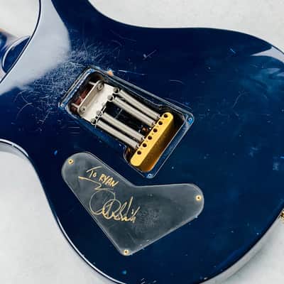 PRS Custom 24 10-Top Birds Brazilian Rosewood Gold Hardware 1990 - Royal Blue image 18