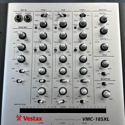 Vestax VMX-185XL DJ Mixing Controller - Silver *No Power Supply image 3