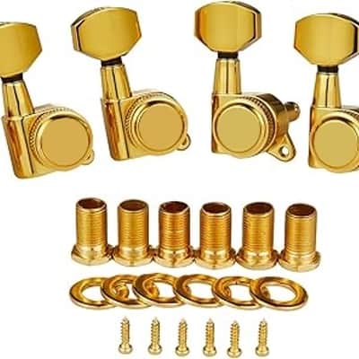 Guitar Locking Tuners Guitar Tuning Keys Pegs Locking Tuning Machines Heads for Strat/Tele Acoustic Guitars Gold Right image 1