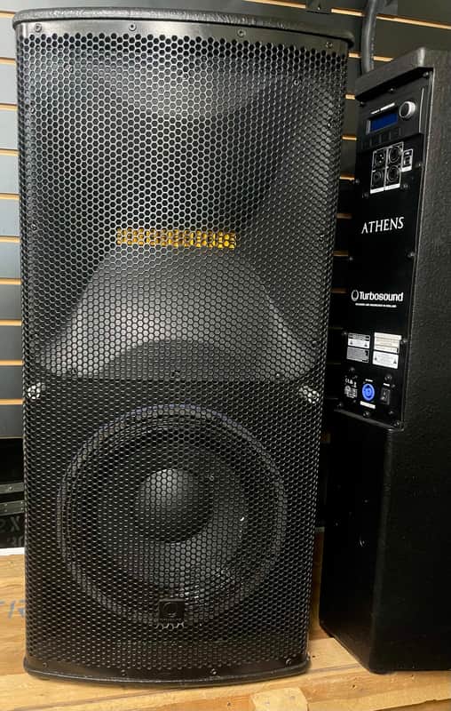 ( PAIR ) Powered Speaker Turbosound Athens TCS152/96 USED EXCELLENT image 1