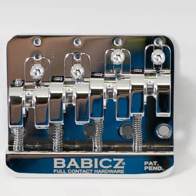 Babicz Full Contact Hardware - FCH-4BCHR - 4 string chrome bridge image 5